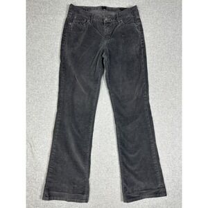 Jag Pants Womens 10 Gray Corduroy Low Rise Boot Leg Stretch Casual 00s Y2k